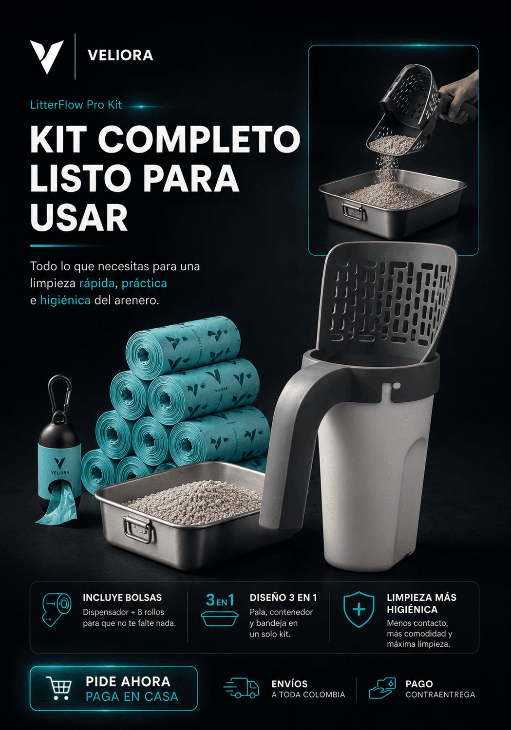 Pala Recogedora LitterFlow Pro Kit™