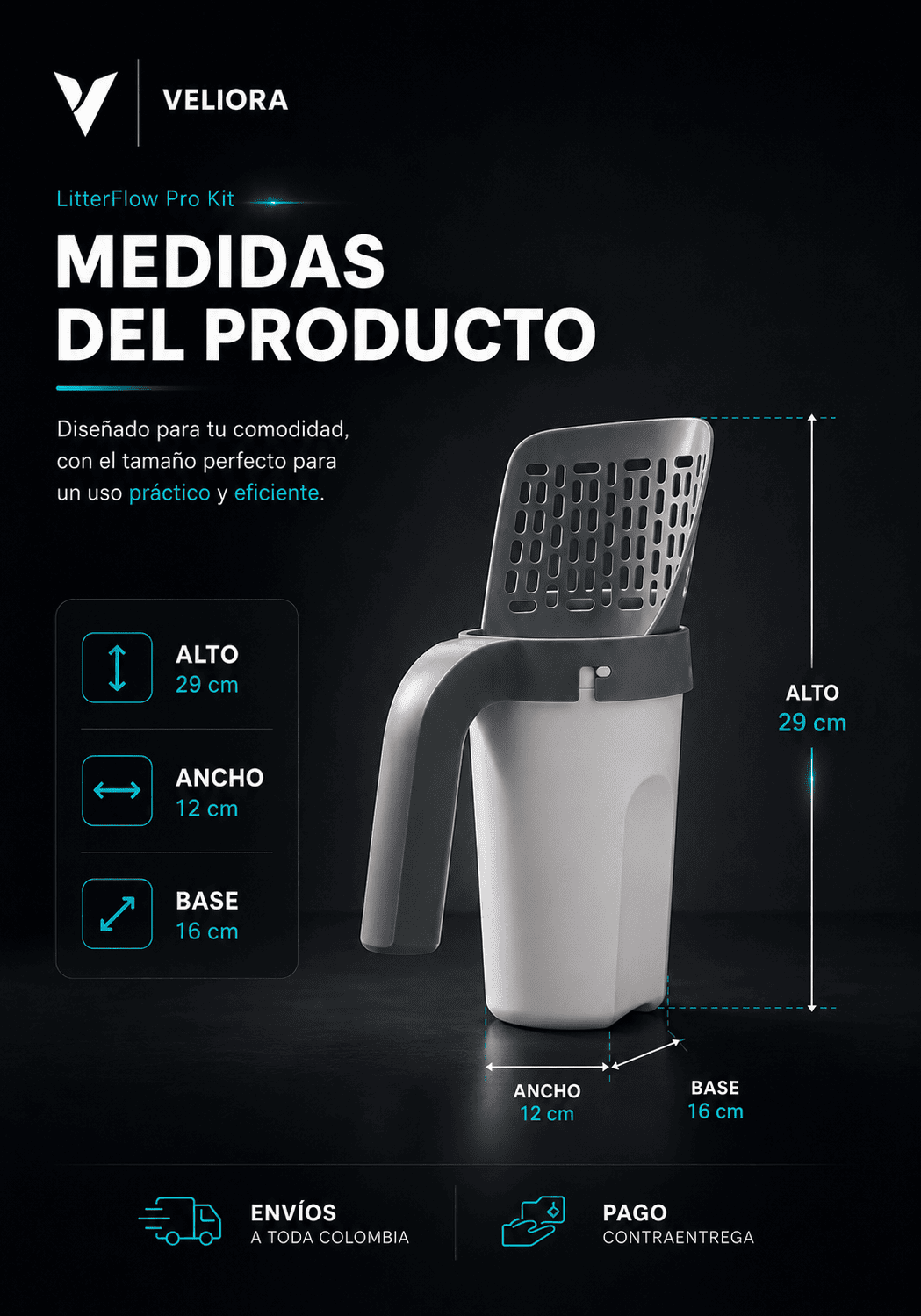 Pala Recogedora LitterFlow Pro Kit™