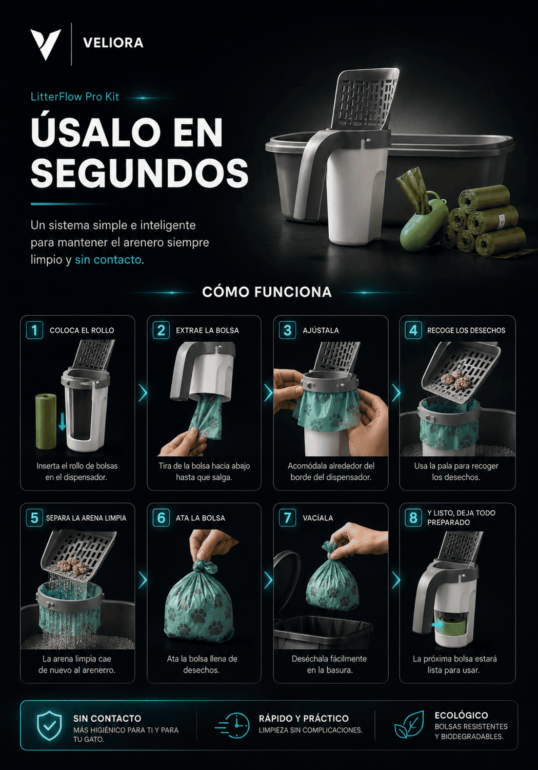 Pala Recogedora LitterFlow Pro Kit™